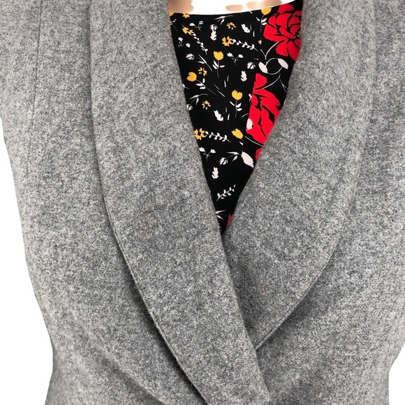 Vintage Oscar De La Renta Wool Gray Miss O Double Breasted Short Blazer - Picture 8 of 8